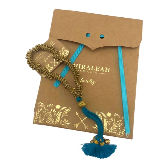 SHIRALEAH Turquoise and Gold Kali Bracelet NWT - Picture 1 of 3